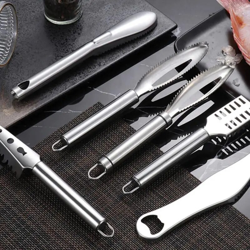 Nerūdijančio plieno žuvų žvynų valiklis grandiklis žuvų žvynų lupimo valiklis žuvų odos plieninis žuvų skutimosi valiklio valymo šepetėlis