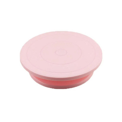 Neslystantis plastikinis sukamasis pyrago stalas Lanksčiai sukasi apvalus besisukantis torto pasukamas stalas Stabilus tortų stovas, besisukanti virtuvė