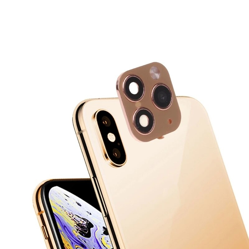 Új kameralencsevédő iPhone X XS / XS MAX Seconds Change for iPhone 11 Pro objektív matrica Módosított kameraburkolat
