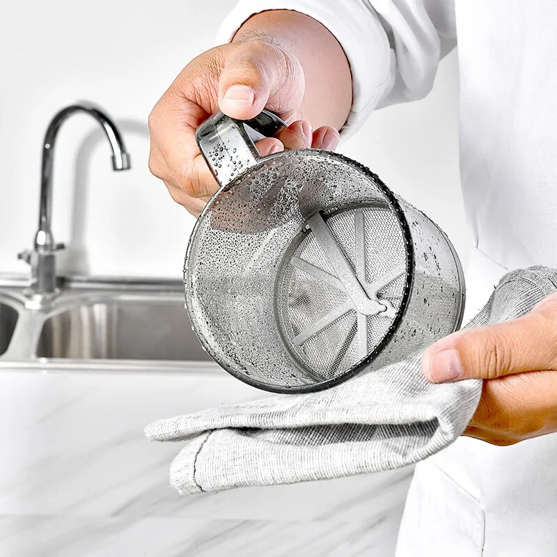 1 vnt miltų sijotuvas Pusiau automatinis rankinis plastikinis miltelių sijotuvas virtuvės prietaisas rankinis miltų filtras profesionalūs miltų sijotuvai