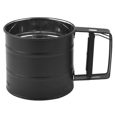 Miltelių miltelių tinklelis Sifter puodelis kepimo cukraus pudra Nerūdijančio plieno sietas puodelis Kepiniai Tešlos kepimo įrankiai Virtuvės priedai