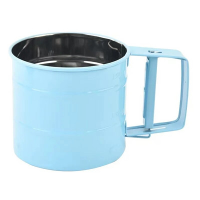 Miltelių miltelių tinklelis Sifter puodelis kepimo cukraus pudra Nerūdijančio plieno sietas puodelis Kepiniai Tešlos kepimo įrankiai Virtuvės priedai