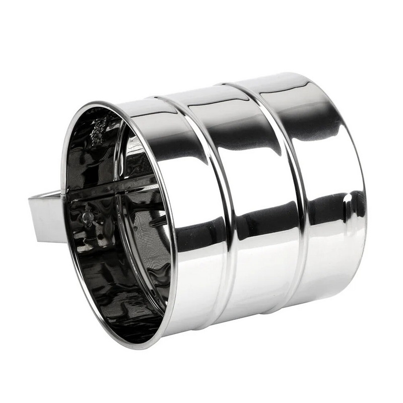 Miltelių miltelių tinklelis Sifter puodelis kepimo cukraus pudra Nerūdijančio plieno sietas puodelis Kepiniai Tešlos kepimo įrankiai Virtuvės priedai