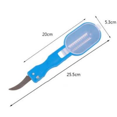 Praktiškas žuvų nuovirų valiklis Plastikinis nukalkinimo įrankis Valomasis grandiklis Virtuvės vaisių ir daržovių skustukas Naudingi priedai Sulankstomas peilis