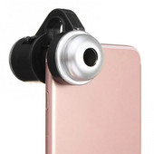 Mobiliojo telefono didintuvas Universalus 30X LED šviesos stiklinis objektyvas, fotoaparato klipas mikroskopas