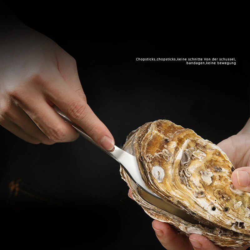 Kriauklių atidarytuvas Virtuvės įrankiai Komerciniai atviri šukutės Profesionalūs austrių atidarymo įrankiai nerūdijančio plieno austrių peilių įtaisų juosta