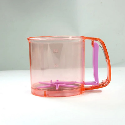 Plastično sito za brašno za trešenje ruku Kuhinjski filter za brašno Alat za pečenje Ručna šalica Prijenosno sito za brašno