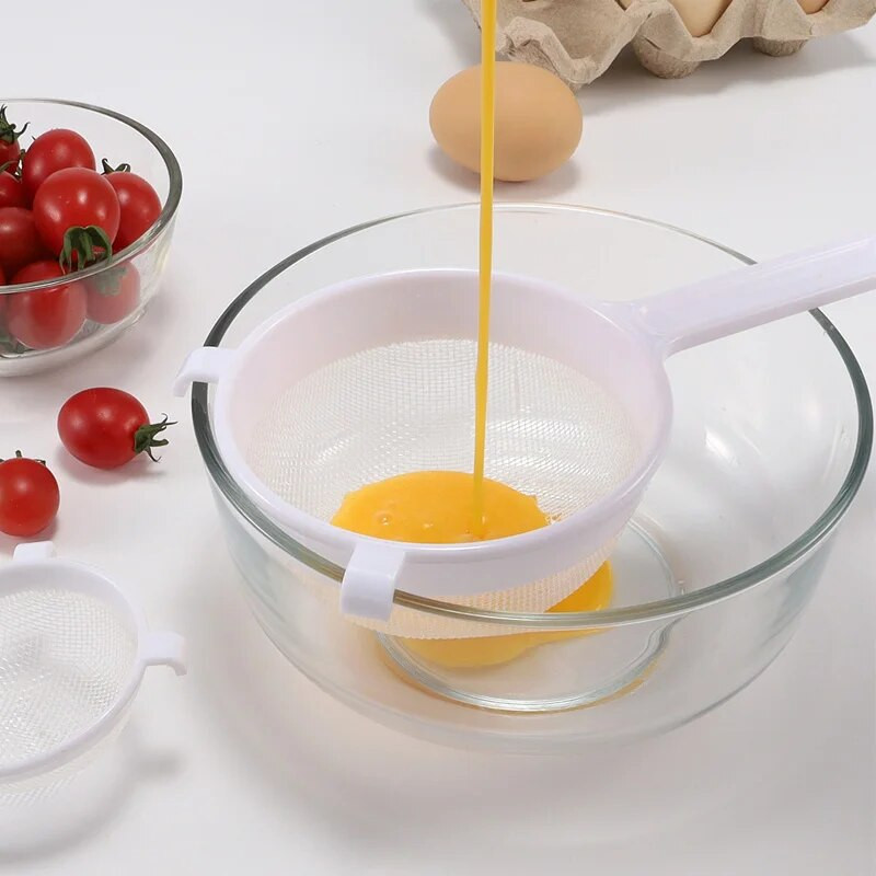 Rankinis miltų sietelis Maisto klasės medžiaga Smulkaus tinklelio sietelis Arbatos sultys Miltų filtro sietelis Namų virtuvės priedai Kepimo įrankiai