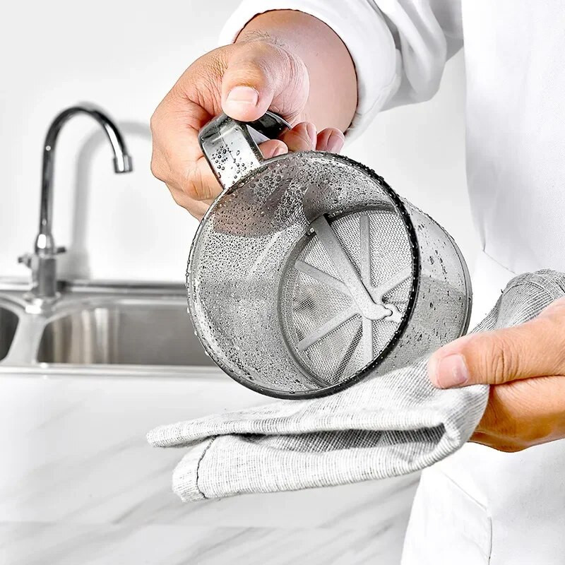 Virtuvinis miltų sietelis rankinis pusiau automatinis cukraus sijotukas miltelių plaktuvo rankena matavimo puodelio gaminimo įrankis kepimui virtuvės įrankiai