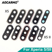 „Aocarmo“ galinės galinės kameros objektyvo stiklas su metalinio rėmo žiedo klijais, skirtas Sony Xperia 5 X5 J8210 J9210 5II ii SO-52A SOG02