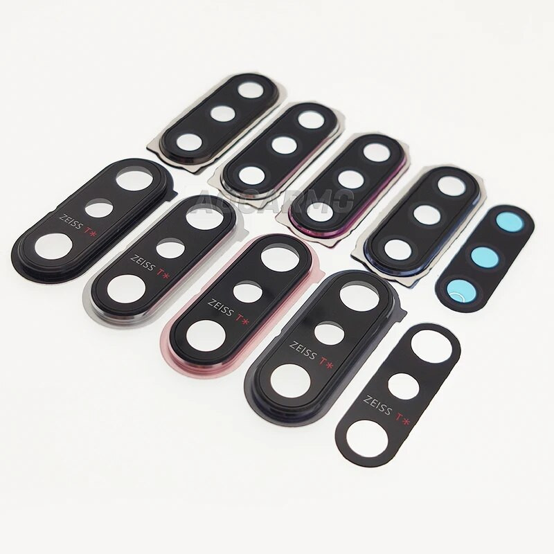 „Aocarmo“ galinės galinės kameros objektyvo stiklas su metalinio rėmo žiedo klijais, skirtas Sony Xperia 5 X5 J8210 J9210 5II ii SO-52A SOG02