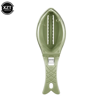 1kom Riblje ljuske Ribelica Strugalica Alat za čišćenje ribe Uređaj za struganje ljuskica s poklopcem Kućna kuhinja Alat za kuhanje ribe Kuhinjski alat