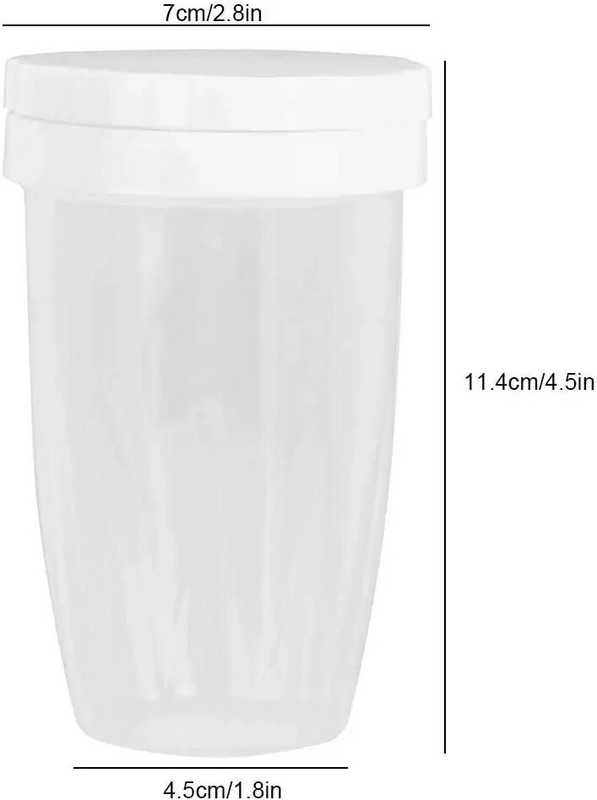 Αναδευτήρας ζάχαρης σε σκόνη με καπάκι Shaker σοκολάτας Icing Sugar Powder Can Cocoa Flour Sifter με λεπτό πλέγμα Shaker Fancy Coffee Dredger