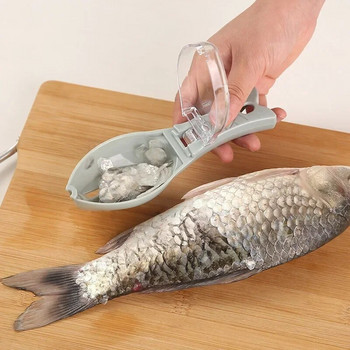 Αφαίρεση λέπιου Ψαριού Βούρτσα για δέρμα ψαριού Γρήγορη αφαίρεση ξύστρα Εργαλείο πλάνης Ξύστρα ψαριών Μαχαίρι ψαρέματος Εργαλεία καθαρισμού Αξεσουάρ κουζίνας