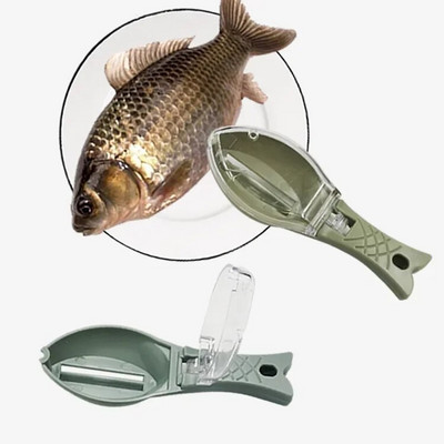 Perie de îndepărtare a solzilor de pește Perie pentru piele de pește Îndepărtare rapidă Răzuitoare Instrument de rindeau Scaler de pește Cuțit de pescuit Instrumente de curățare Accesorii de bucătărie