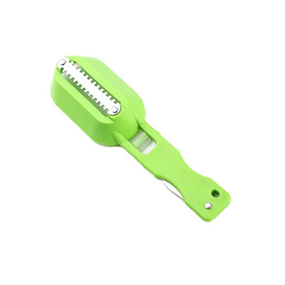 Žuvies valymo įrankiai Žuvų svarstyklės Odos valiklis Skaldyklė ir peilis Virtuvės prietaisai Moliuskų atidarytuvas Žuvų žvynai Grandiklis