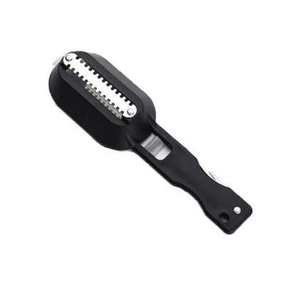 Žuvies valymo įrankiai Žuvų svarstyklės Odos valiklis Skaldyklė ir peilis Virtuvės prietaisai Moliuskų atidarytuvas Žuvų žvynai Grandiklis