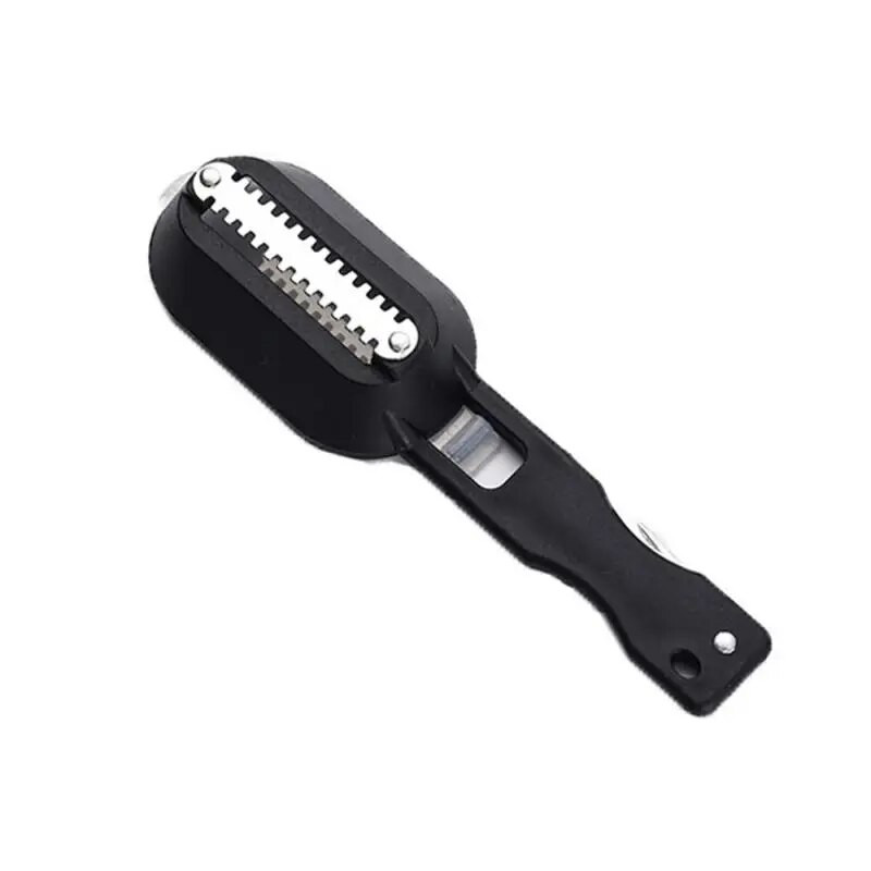 Žuvies valymo įrankiai Žuvų svarstyklės Odos valiklis Skaldyklė ir peilis Virtuvės prietaisai Moliuskų atidarytuvas Žuvų žvynai Grandiklis