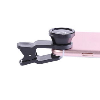 3 в 1 широкоъгълен макро обектив за телефон тип рибешко око 0,67X широкоъгълен мащабиращ макро обектив рибешко око с фиксираща скоба за iPhone Samsung