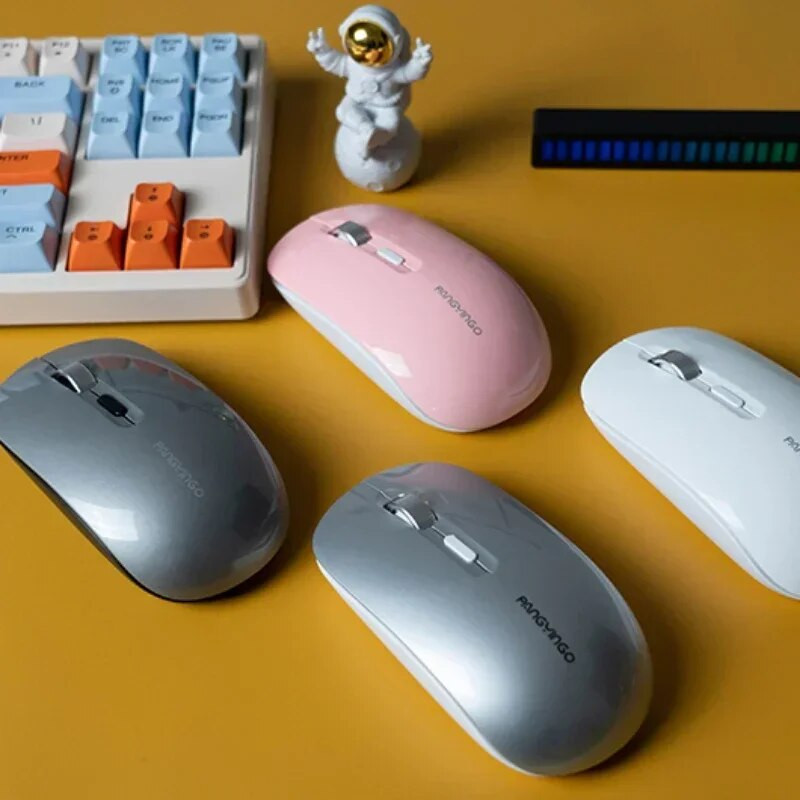 F107 įkraunama belaidė pelė 2.4G jungtis kompiuteriui, nešiojamam kompiuteriui