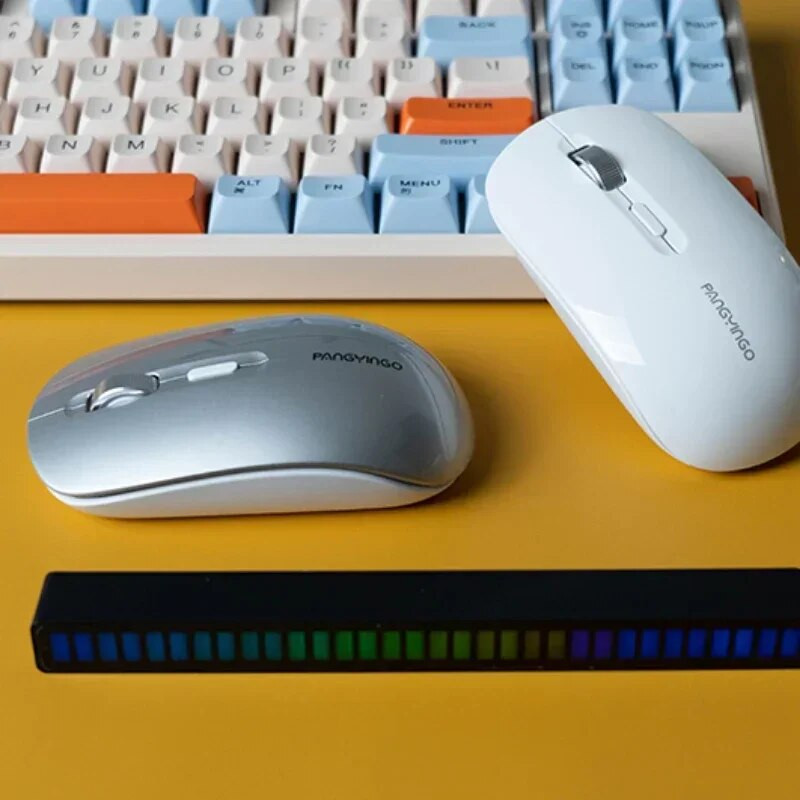 F107 įkraunama belaidė pelė 2.4G jungtis kompiuteriui, nešiojamam kompiuteriui