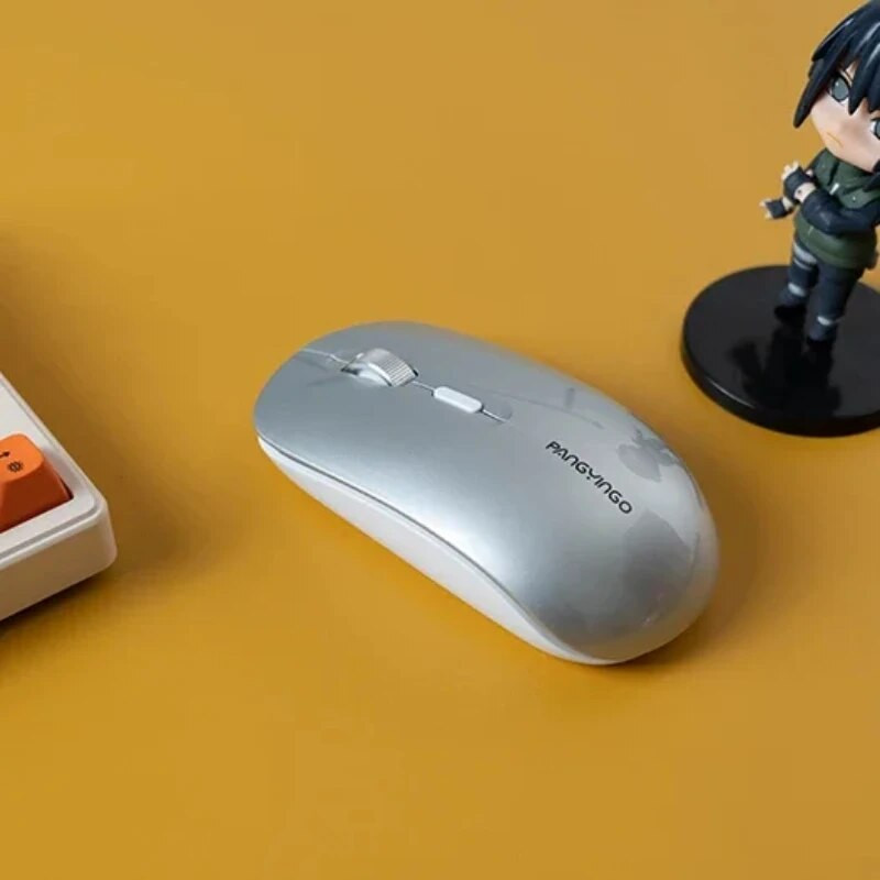 F107 įkraunama belaidė pelė 2.4G jungtis kompiuteriui, nešiojamam kompiuteriui