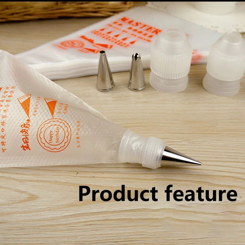 NAUJAS Vienkartinis konditerijos maišelis Maisto glazūra Kremo antgalis Fondant Tortų dekoravimas Tešlos patarimai Įrankiai Maži dideli tortų įrankiai