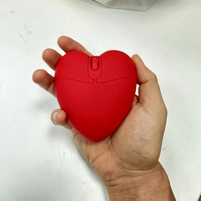 Miela belaidė 2.4G „Bluetooth“ dviejų režimų meilės pelė juokinga laidinė studento pelė Kūrybiškos dovanos