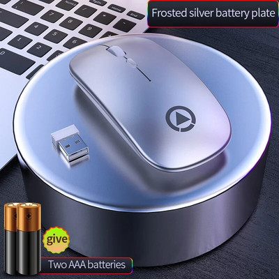 Nauja A2 trijų režimų belaidžio įkrovimo „Bluetooth“ pelė Spalvinga šviesos nutildymas Tinka kompiuterio priedams Nešiojamojo kompiuterio planšetinio kompiuterio biuras