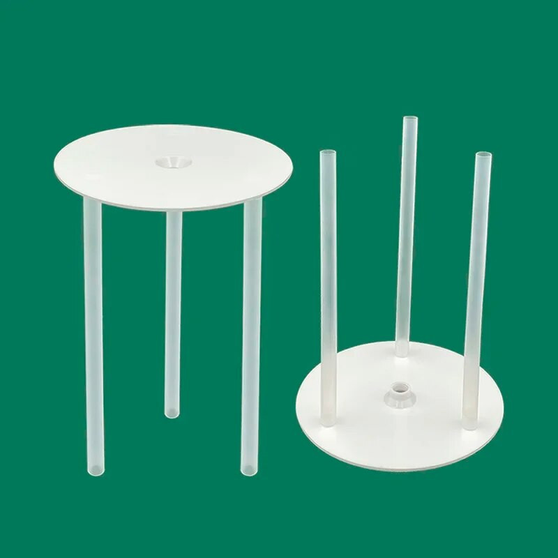 3 vnt. 12/16/20 cm tortų lentos Daugiasluoksnis tortų stovų atraminis rėmas su 9 tortų kaiščių strypais, skirtų pakopiniams tortams statyti