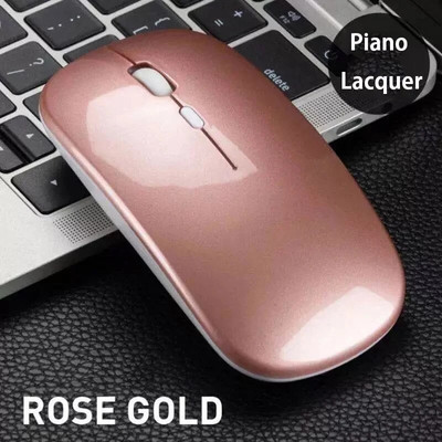 Nauja belaidė dviejų režimų pelė 2.4G Bluetooth tyli trijų greičių DPI įkraunama belaidė Emit Light pelė, skirta nešiojamiesiems kompiuteriams, planšetiniams kompiuteriams