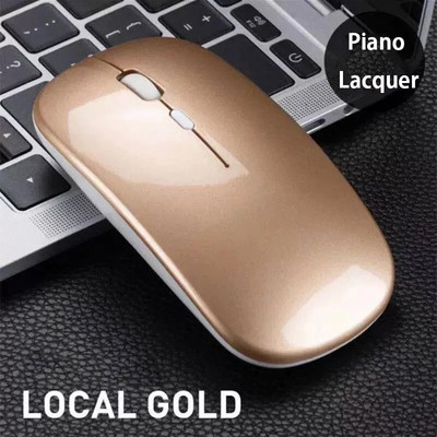 Nauja belaidė dviejų režimų pelė 2.4G Bluetooth tyli trijų greičių DPI įkraunama belaidė Emit Light pelė, skirta nešiojamiesiems kompiuteriams, planšetiniams kompiuteriams