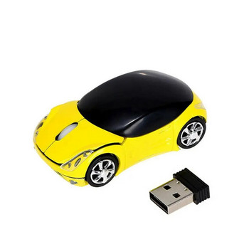 Мишка Raton 2.4GHz 1200DPI Car Shape Безжична оптична мишка USB Scroll Mice Компютър Професионален за PC лаптоп 18Aug2