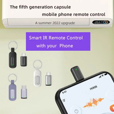 2023 НОВ Type-C/Micro USB Smart App Дистанционно управление Мобилен телефон Безжичен инфрачервен адаптер за домакински уреди за Android/iPad