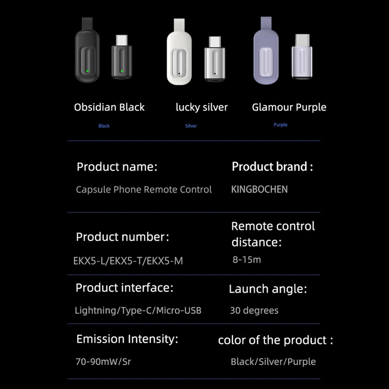 Uued IR-seadmed juhtmevaba infrapuna kaugjuhtimispuldi adapter Smart App Control mobiiltelefoni infrapunasaatja IPhone/C-tüüpi jaoks