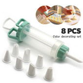 8 vnt./rinkinys Glazūrinis rašiklis tortų kremas dekoravimo įrankiai purkštukai rinkinys švirkštas glazūra vamzdeliai pistoletas bandelės kepiniai pyragaičiai desertų dekoratoriai 2021 m.