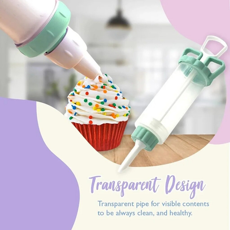 8 vnt./rinkinys Glazūrinis rašiklis tortų kremas dekoravimo įrankiai purkštukai rinkinys švirkštas glazūra vamzdeliai pistoletas bandelės kepiniai pyragaičiai desertų dekoratoriai 2021 m.