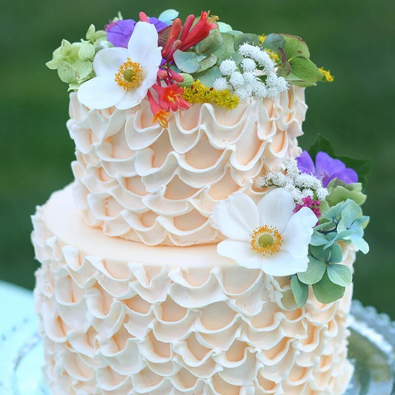 3 vnt. vamzdžių antgaliai pyragams Fondantas Dekoravimo tešlos glazūros patarimai Kepimo įrankiai Sukurkite chrizantemų pušies riešutų žiedlapius