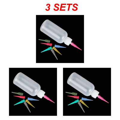 1/2/3 vnt uogienių dažymo išspaudžiami buteliukai su 7 purkštukais Torto dekoras kepimo tešla 50 ml buteliuko piešimo įrankiai uogienės puodo pyrago įrankiai