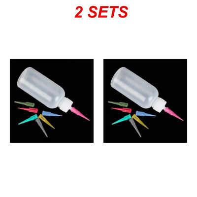 1/2/3 vnt uogienių dažymo išspaudžiami buteliukai su 7 purkštukais Torto dekoras kepimo tešla 50 ml buteliuko piešimo įrankiai uogienės puodo pyrago įrankiai