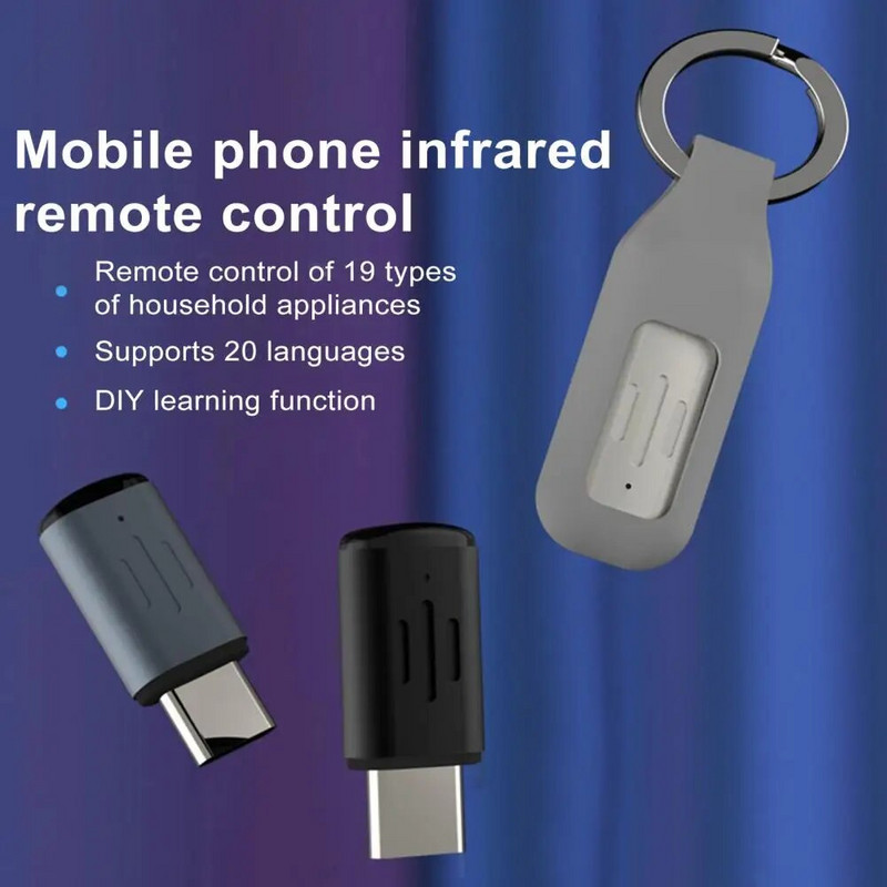 Juhtmevaba infrapuna kaugjuhtimispuldi adapter Smart App Control pikamaa ja elegantne disain, mis ühildub C-tüüpi seadmetega