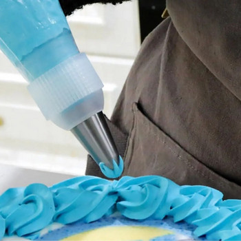 1 бр. Преобразувател на накрайник за сладкиши за торта Съдове за печене Адаптер за изстискване на крема Инструмент за изстискване на торти Инструмент за печене на торбичка за глазура Съединител