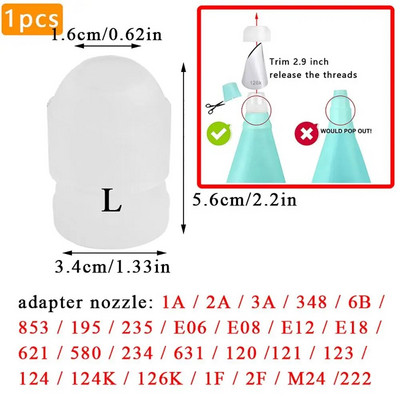 1 vnt. pyrago konditerijos antgalis, keitiklis, kepimo reikmenų kremas, gniuždymo, suspaudimo adapteris.