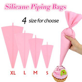 15/17/19/22cm Virtuvės dalykėliai Kremas konditerinis maišelis Minkštas silikoninis glazūra Vamzdžių maišeliai Kepimo priedai, skirti namų gimtadienio torto dekoravimui