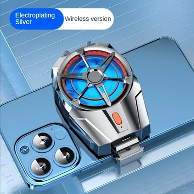 X52 telefono aušinimo ventiliatorius įkraunamas akumuliatorius tylus aušintuvas Trijų greičių reguliuojamas mobiliojo telefono ventiliatorius žaidimų radiatorius