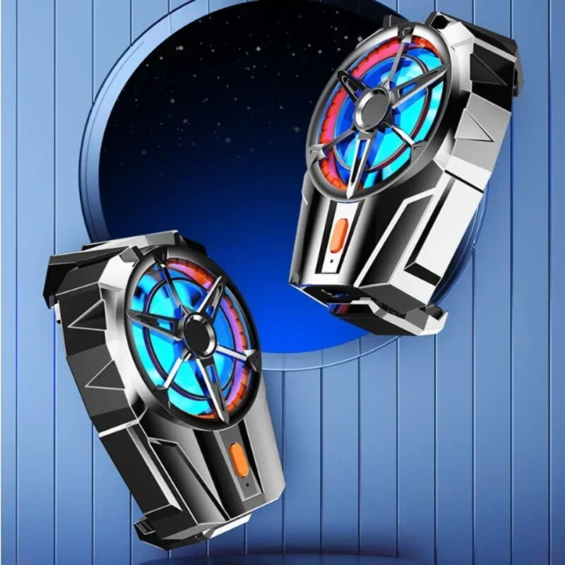 X52 telefono aušinimo ventiliatorius įkraunamas akumuliatorius tylus aušintuvas Trijų greičių reguliuojamas mobiliojo telefono ventiliatorius žaidimų radiatorius