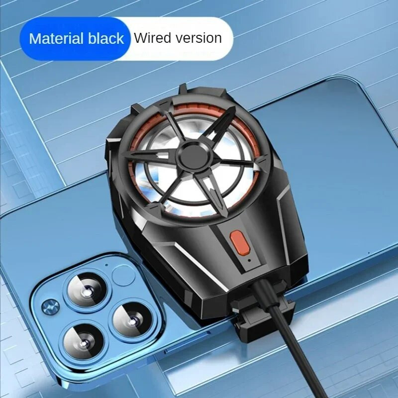 X52 telefono aušinimo ventiliatorius įkraunamas akumuliatorius tylus aušintuvas Trijų greičių reguliuojamas mobiliojo telefono ventiliatorius žaidimų radiatorius