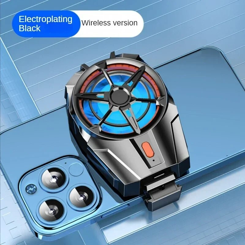 X52 telefono aušinimo ventiliatorius įkraunamas akumuliatorius tylus aušintuvas Trijų greičių reguliuojamas mobiliojo telefono ventiliatorius žaidimų radiatorius