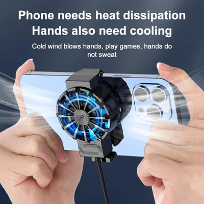 За Iphone/samsung/xiaomi За Xiaomi Huawei Cooler Heat Sink Turbo Hurricane Преносими охлаждащи вентилатори за Iphone 13 12 11 Max