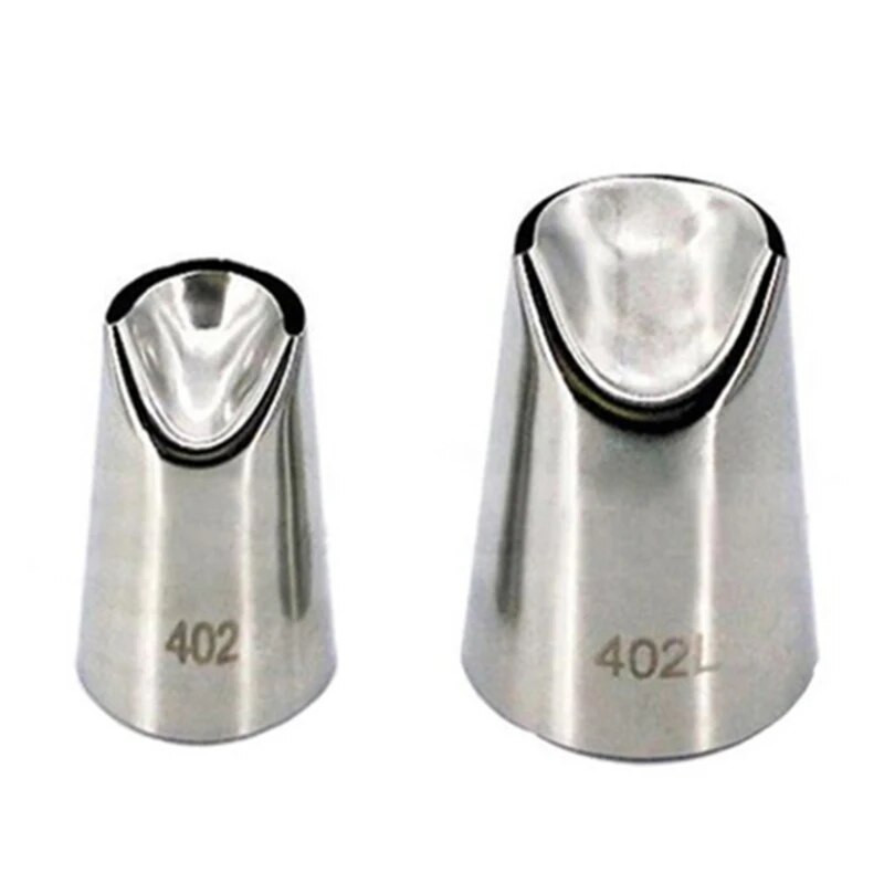 #402L Dideli vamzdžių antgaliai Tešlos antgalis Nerūdijančio plieno glajus Tipa Cake Cupcake dekoravimo įrankiai Sukurkite chrizantemą jurginą